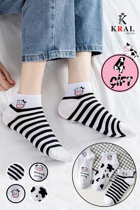 جوراب رنگی زنانه پنبه - الاستین KRAL SOCKS - کد 900384748