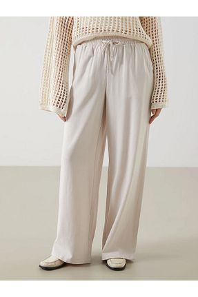 شلوار بژ زنانه کتان LC Waikiki - کد 900386659