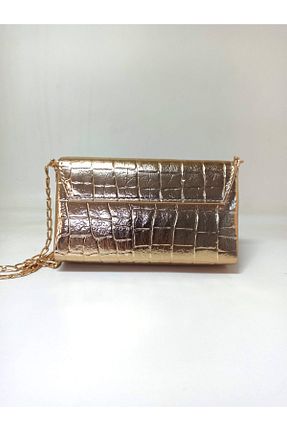 کیف مجلسی طلائی زنانه پارچه ای dizaynbag - کد 900356768