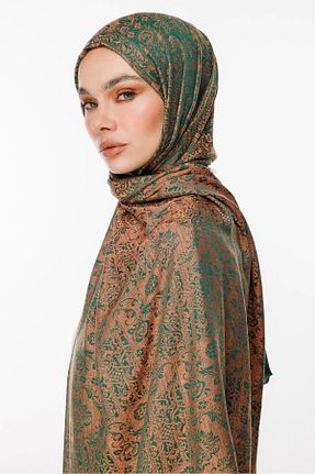 شال نارنجی زنانه کشمیر Mooncorn - کد 900392818