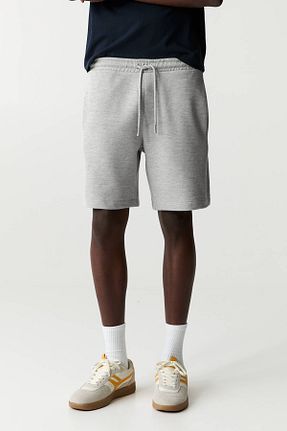 شلوارک و برمودا طوسی مردانه پنبه ای Pull & Bear - کد 900385501