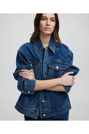 کاپشن آبی زنانه رگولار İpekyol - کد 900377290