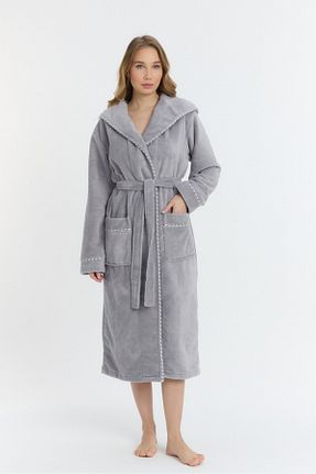 حوله پالتوئی طوسی زنانه Mulberry - کد 900379336