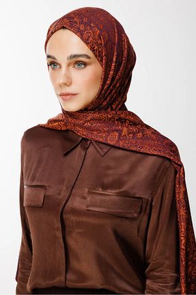 شال نارنجی زنانه کشمیر Mooncorn - کد 900391704
