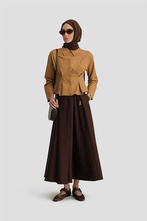 پیراهن حجاب سرمه ای زنانه رگولار Armine - کد 900379541