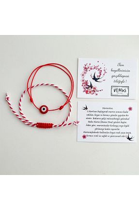 دستبند جواهر قرمز زنانه فلزی VenüsDesign - کد 653530764