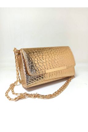 کیف مجلسی طلائی زنانه پارچه ای dizaynbag - کد 900356768