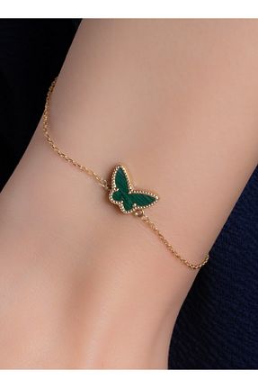 دستبند طلا سبز زنانه 8 عیار YCL JEWELLERY - کد 839592317