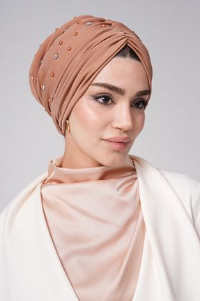 کلاه شنای حجاب قهوه ای زنانه Ambargo - کد 899876856