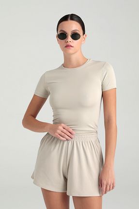 بلوز بژ زنانه ساده SHEISMONO - کد 686015290