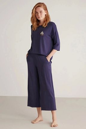 ست لباس راحتی بنفش زنانه ساده Kocabey - کد 934560020