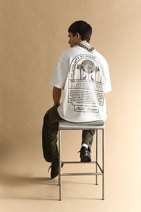 تیشرت سفید مردانه رگولار Pull & Bear - کد 899471177