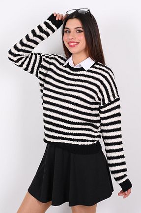 پلیور مشکی زنانه İKLİM LİFE - کد 900480717