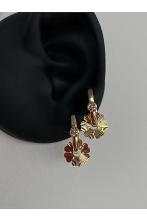 گوشواره استیل (فولاد) طلائی H&B Design - کد 900463811
