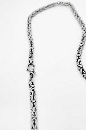 گردنبند نقره طوسی مردانه 925 عیار oya silver - کد 900451724