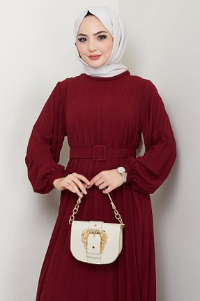 لباس حجاب زرشکی زنانه رگولار hafsamina - کد 900482174