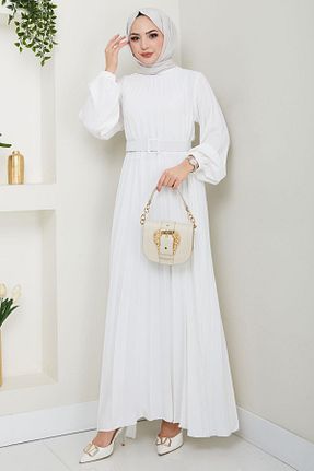 لباس حجاب سفید زنانه رگولار hafsamina - کد 900482132