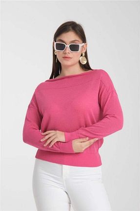 بلوز صورتی زنانه Saç Örgü Moda Days - کد 900497357