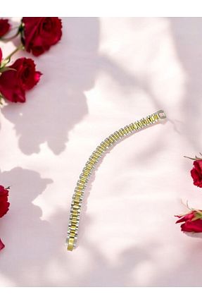 دستبند استیل (فولاد) طوسی زنانه استیل (فولاد) MAROVOAY - کد 900493434