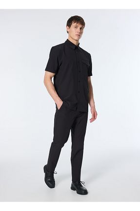 شلوار مشکی مردانه کمر کش دار Fabrika - کد 900492363