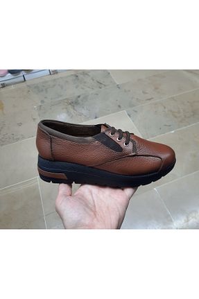 کفش پاشنه بلند پر قهوه ای زنانه پاشنه متوسط (5-9 سانتی متر) BALSOYLAR - کد 900513215