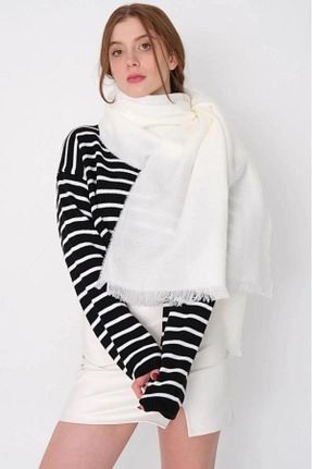 شال گردن سفید زنانه پشمی shieba outlet - کد 800116027