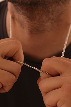گردنبند نقره رنگی زنانه 925 عیار Feyz Tasarım - کد 901841213