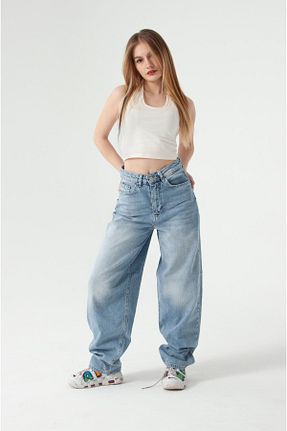 شلوار جین آبی زنانه رگولار MODA - کد 900737634