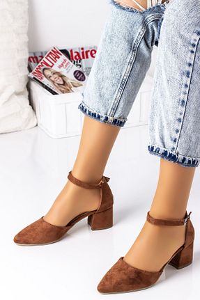 کفش پاشنه بلند کلاسیک قهوه ای زنانه جیر LAL SHOES & BAGS - کد 47604293