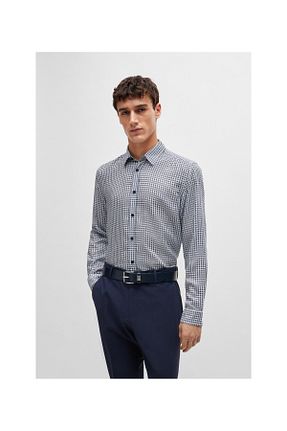 پیراهن بنفش مردانه رگولار BOSS - کد 851225001