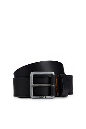 کمربند مشکی مردانه چرم مصنوعی BOSS - کد 822875455
