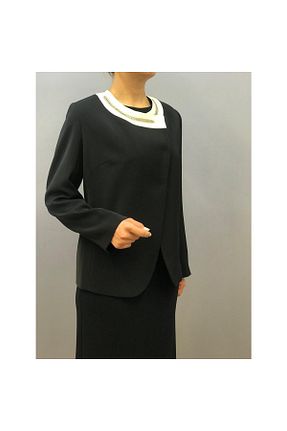کت مشکی زنانه Boxy SEÇİL - کد 817971008