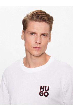 تیشرت سفید مردانه رگولار HUGO - کد 814907701