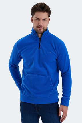 سوئیشرت سرمه ای مردانه ساده Slazenger - کد 164618562