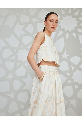 دامن نباتی زنانه پنبه ای Koton - کد 900570896