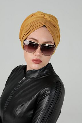 کلاه شنای حجاب زرد زنانه Ambargo - کد 900372350