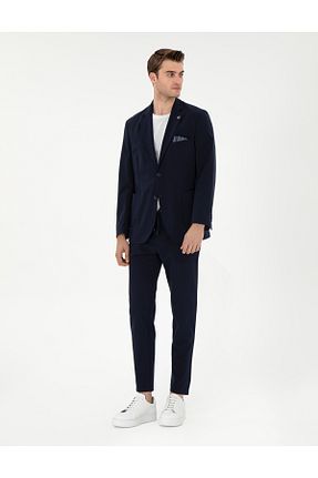 شلوار سرمه ای مردانه الاستان - ویسکون - پلی استر Pierre Cardin - کد 900567609