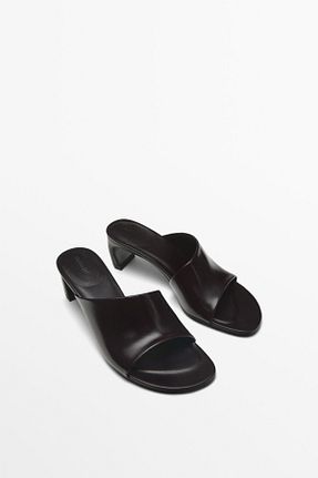 کفش مجلسی مشکی زنانه چرم خالص Massimo Dutti - کد 901885665