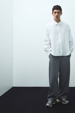 شلوار طوسی مردانه پلی استر Pull & Bear - کد 900631795