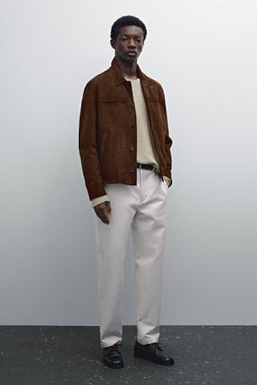 شلوار طوسی مردانه پنبه ای Massimo Dutti - کد 900618475