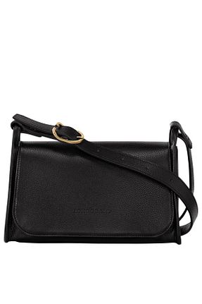 کیف پستچی مشکی زنانه چرم خالص Longchamp - کد 900599039