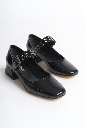 کفش لوفر مشکی زنانه چرم لاکی Red&Shoe - کد 901877319