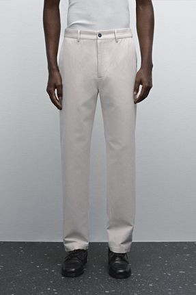شلوار طوسی مردانه پنبه ای Massimo Dutti - کد 900618475