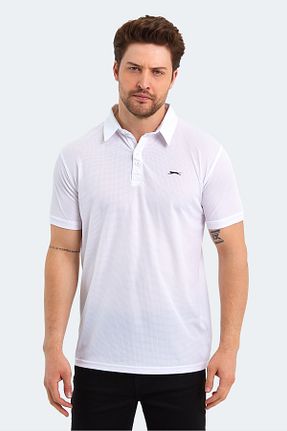 پولوشرت سفید مردانه پلی استر Slazenger - کد 699393938