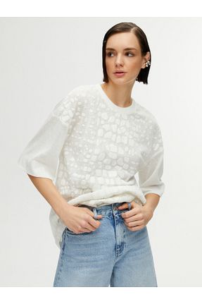 تیشرت نباتی زنانه اورسایز Nocturne - کد 800010465