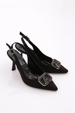 کفش پاشنه بلند کلاسیک مشکی زنانه نبوک Dgn - کد 900564179