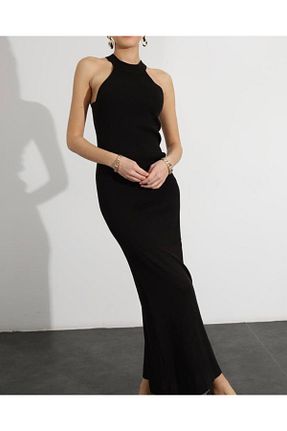 لباس مشکی زنانه تریکو Aysha Butik - کد 900618112