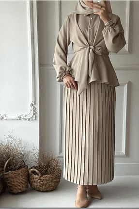 دامن حجاب زنانه کمر کش دار By Kübra Türkoğlu - کد 900599422