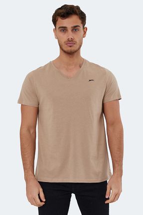 تیشرت بژ مردانه رگولار Slazenger - کد 669406356