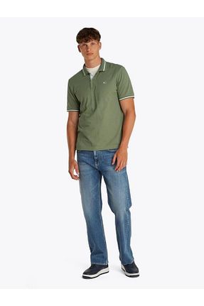 پولوشرت سبز مردانه پنبه ای Tommy Hilfiger - کد 900609537